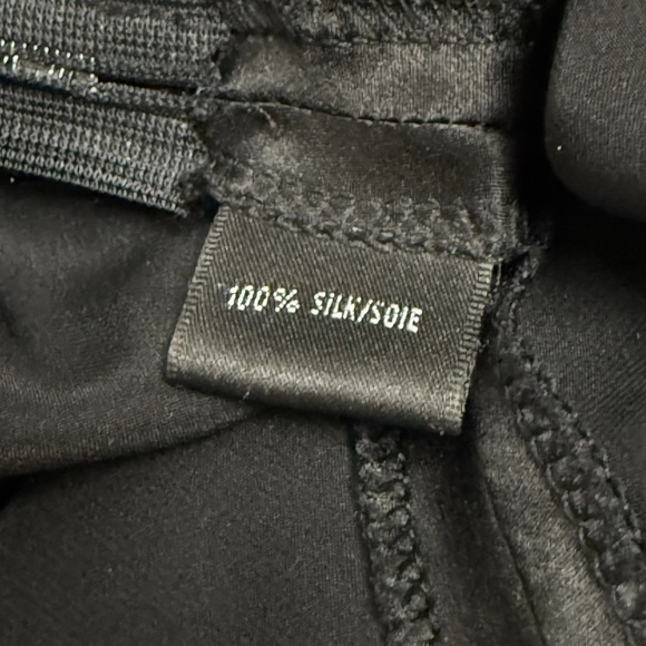 Lafayette 148 Witchy Black Skirt Size 12P 100% Silk Lace Embroidered Whimsigoth - Picture 3 of 11